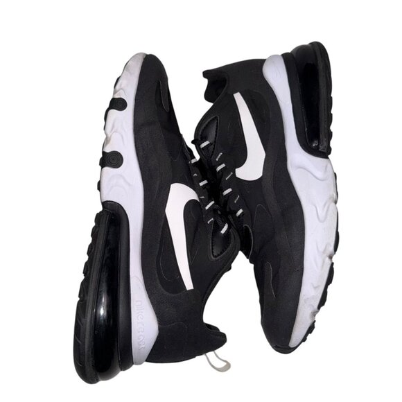 (2585) Nike Air Max 270 React Shoes Men's Size 11.5 Black & White Excellent Cond - Picture 5 of 8